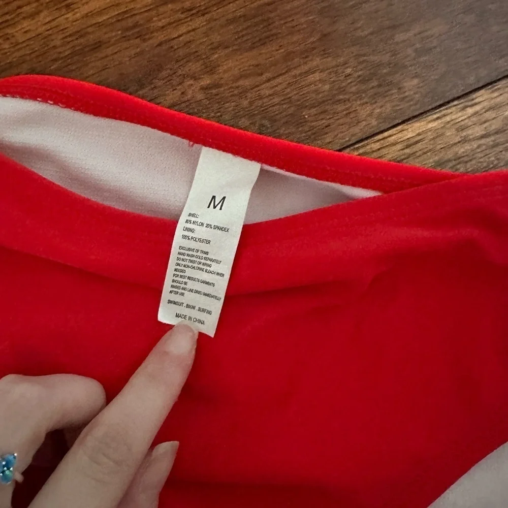 Amazon Red Bikini Bottom Size M
